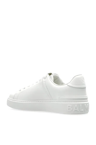 Balmain B Court Calfskin Sneaker In White
