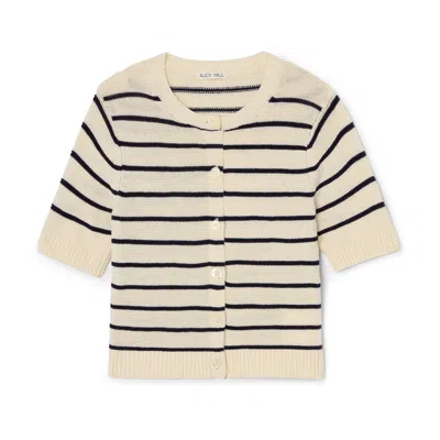 Alex Mill Elle Striped Sweater In Cotton Linen In Neutral