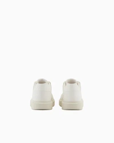 Armani Exchange Basic Sneakers With Stitching In Neutral