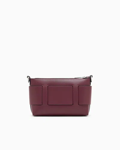 Armani Exchange Color Block Shoulder Bag With Maxi Logo