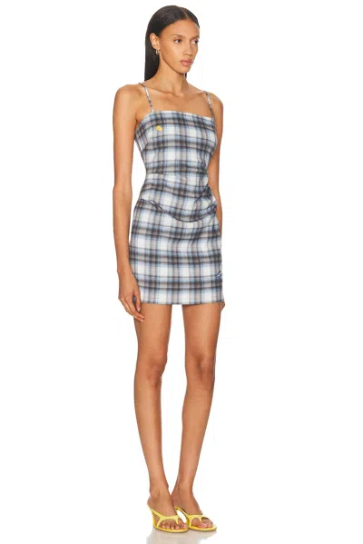 Acne Studios Sleeveless Mini Dress In Gray