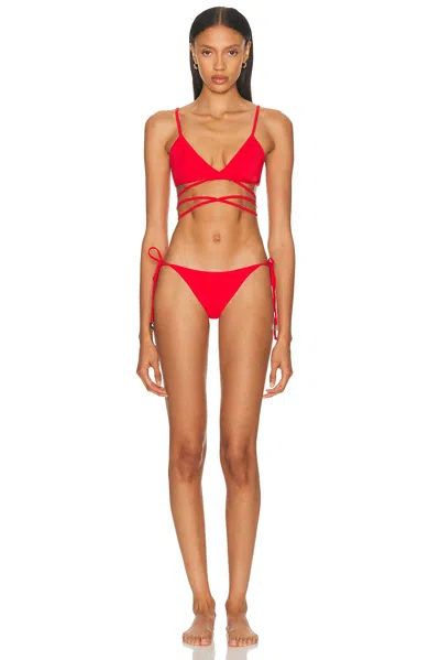Attico Estate Meravigliosa Bikini In Red