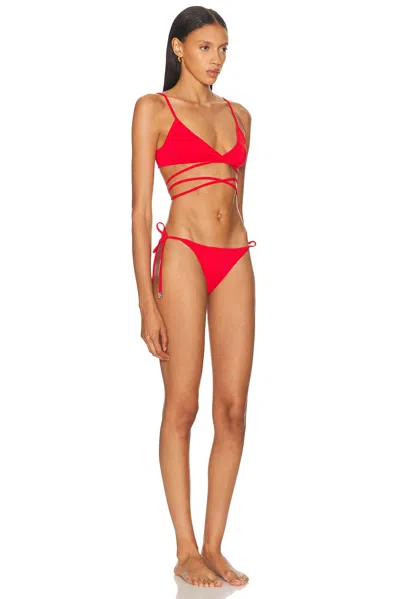 Attico Estate Meravigliosa Bikini In Red