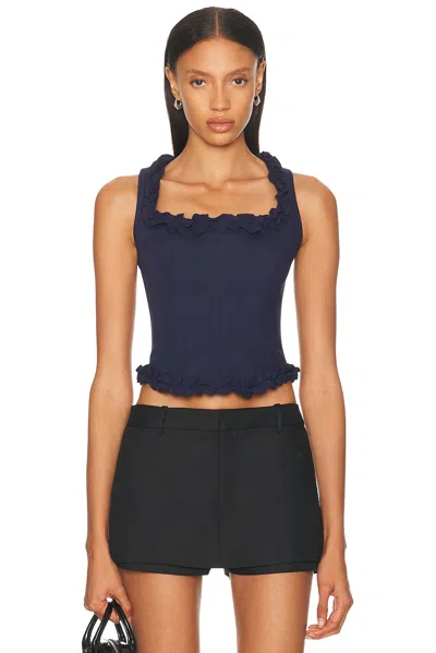 Sandy Liang Piper Corset In Black