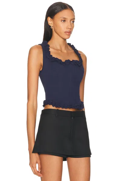 Sandy Liang Piper Corset In Black