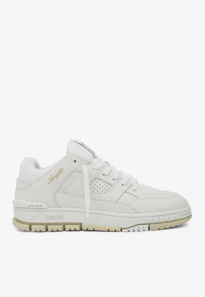 Axel Arigato White Leather Perforated Sneakers In White