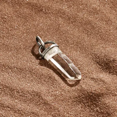 Karma And Luck Cosmic Invocation - Clear Quartz Charm In Metallic