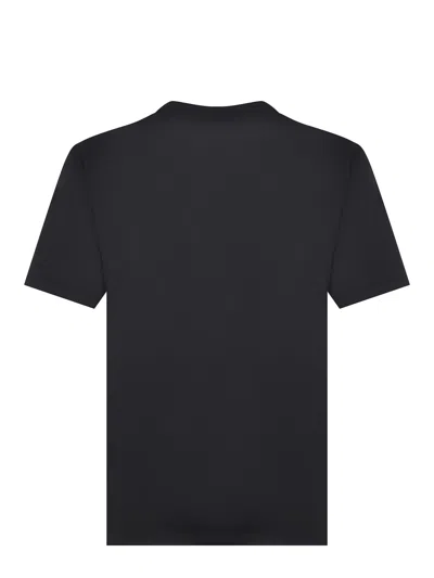 Dondup Logo-embroidered T-shirt In Blue