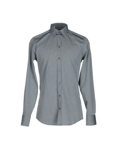Dolce & Gabbana Solid Color Shirt In Grey