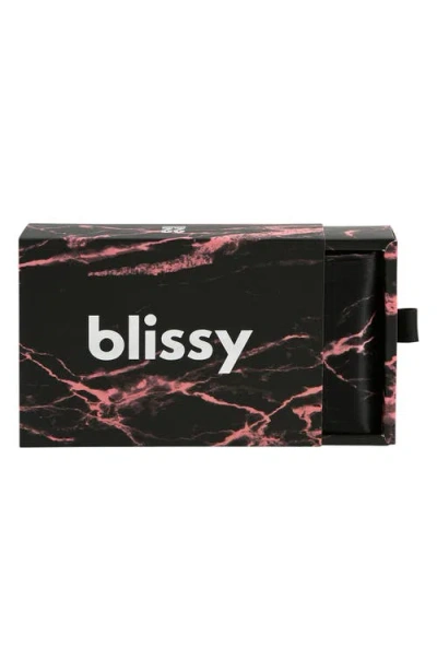 Blissy Mulberry Silk Pillowcase In Black