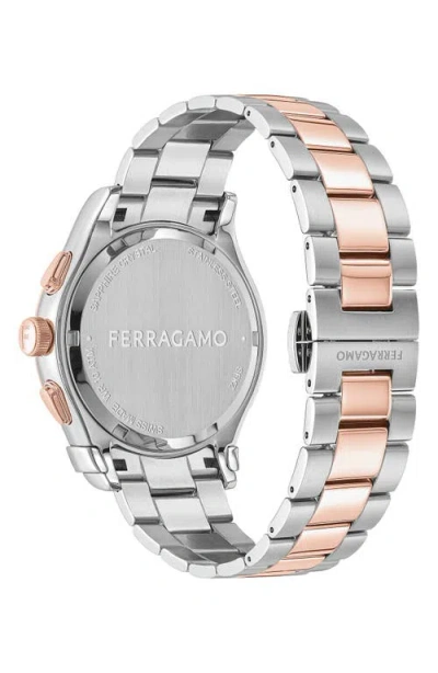 Ferragamo 1927 Chrono Bracelet Watch In White