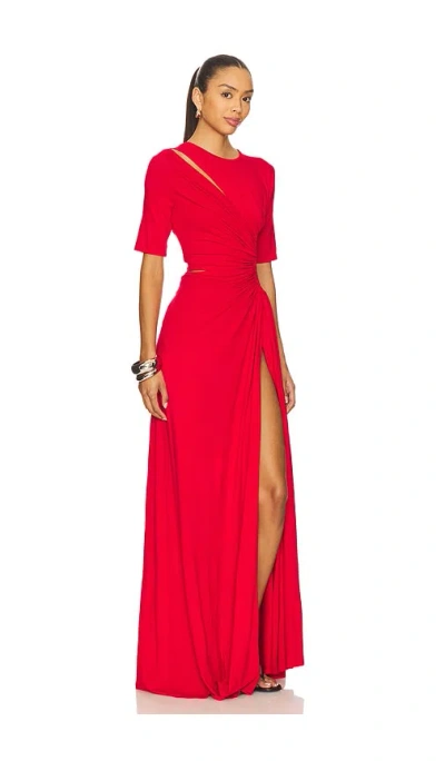 Sid Neigum Gathered Slit Maxi Dress