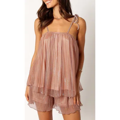 Petal And Pup Petal & Pup Nancy Plissé Top In Pink