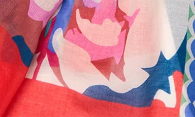 Saachi Spring Abstract Printed Scarf In Multi