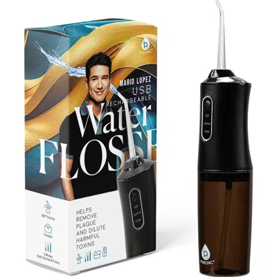 Pursonic X Mario Lopez Usb Rechargeable Water Flosser In Black
