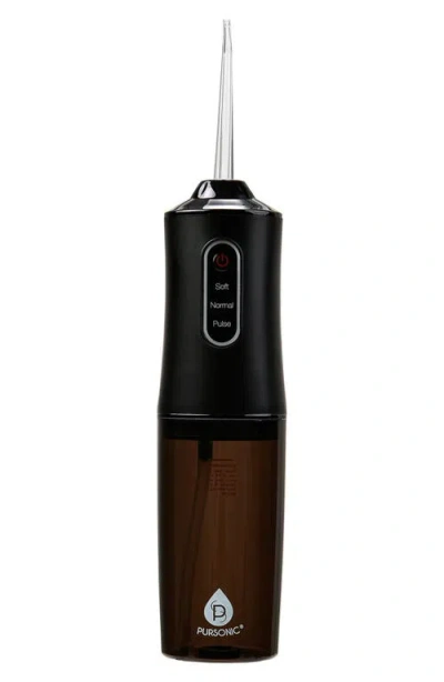 Pursonic X Mario Lopez Usb Rechargeable Water Flosser In Black
