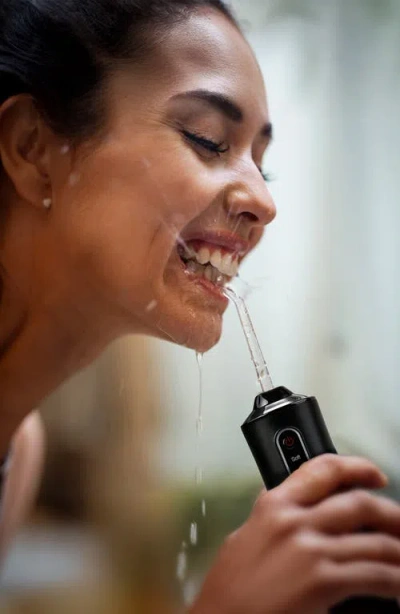 Pursonic X Mario Lopez Usb Rechargeable Water Flosser In Black