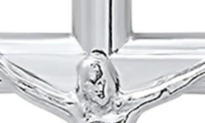 Hmy Jewelry Stainless Steel Tubular Crucifix Pendant Necklace