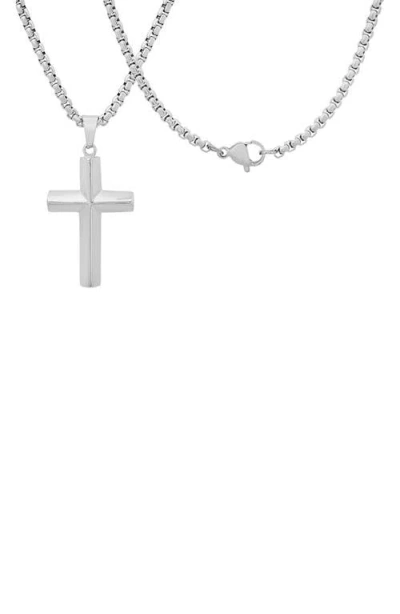 Hmy Jewelry Stainless Steel Cross Pendant Necklace
