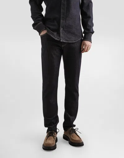 Dolce & Gabbana Slim-fit Stretch Denim Jeans In Black