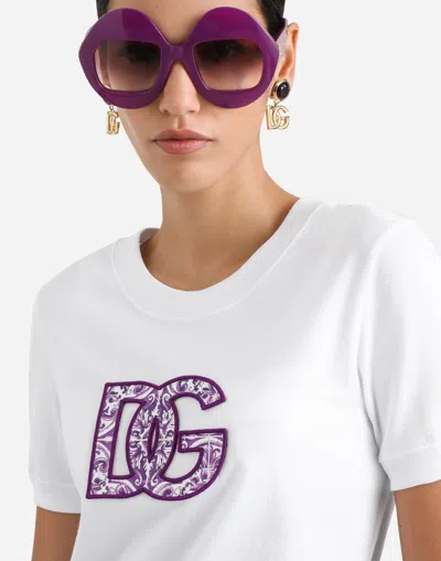 Dolce & Gabbana Dolce&gabbana Women Maiolica T-shirt In White