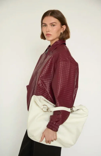 Hyer Goods Leather Convertible Hobo Ring Bag