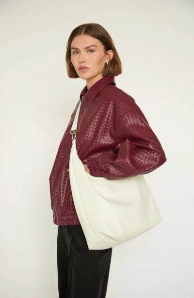 Hyer Goods Leather Convertible Hobo Ring Bag