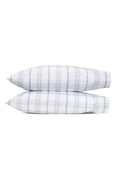 Matouk August Plaid Set Of 2 Pillowcases In White
