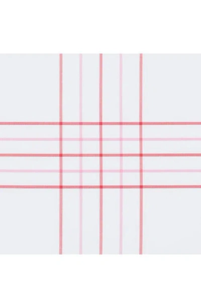 Matouk August Plaid Duvet Cover In Pink