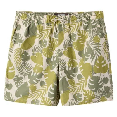 Mountain Khakis Stretch Printed Poplin Deck Short In Green