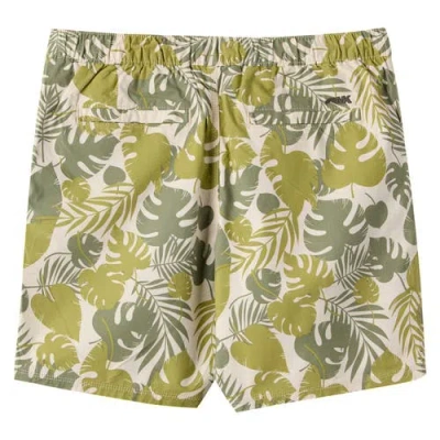 Mountain Khakis Stretch Printed Poplin Deck Short In Green