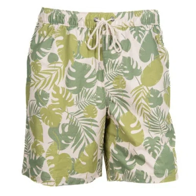 Mountain Khakis Stretch Printed Poplin Deck Short In Green