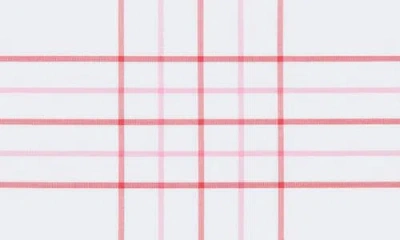 Matouk August Plaid Pillow Sham In Pink