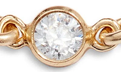 Set & Stones Renata Cubic Zirconia Chain Ring In Gold