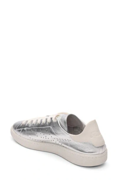 Ash Super Silver White Leather Tennis Trainers