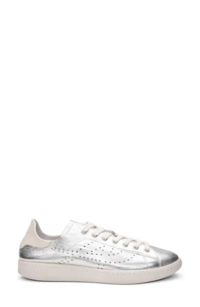 Ash Super Silver White Leather Tennis Trainers