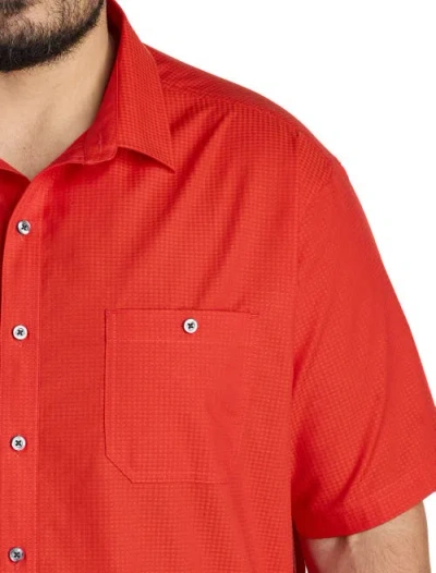 Synrgy By Dxl Textured Solid Sport Shirt