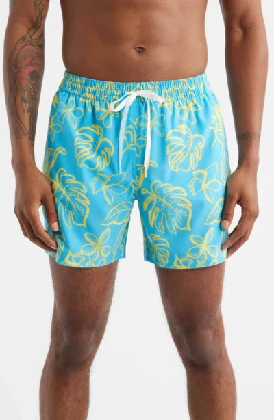 Chubbies Men's Arboretum 5.5" Swimsuit In Blue