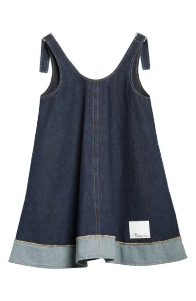 3.1 Phillip Lim Sleeveless Trapeze Minidress In Blue