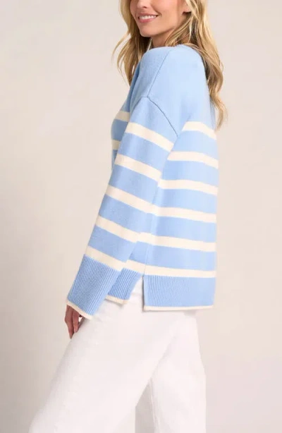 Matty M . Elliot Stripe Sweater In Blue