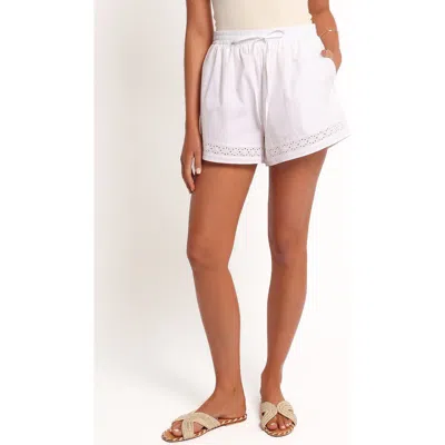 Petal And Pup Petal & Pup Austin Cotton Drawstring Shorts In White