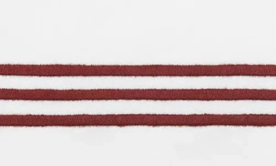 Matouk Bel Tempo Set Of 2 520 Thread Count Cotton Perccale Pillowcases In Red