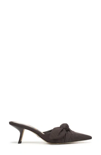 Sam Edelman Bex Pointed Toe Sandal Cocoa Brown Fabric In Brown