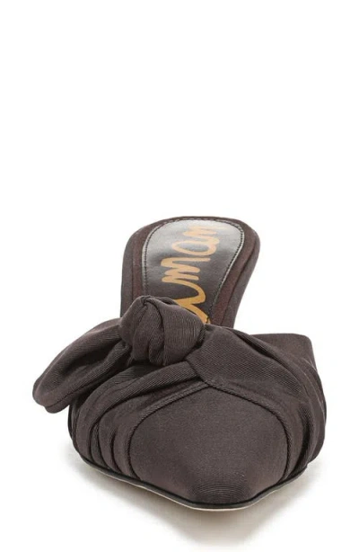 Sam Edelman Bex Pointed Toe Sandal Cocoa Brown Fabric In Brown