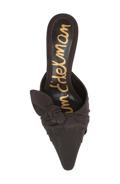 Sam Edelman Bex Pointed Toe Sandal Cocoa Brown Fabric In Brown