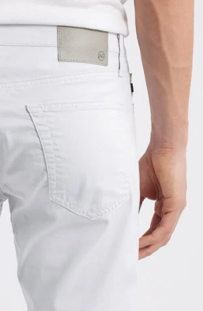 Ag Everett Slim Straight Leg Jeans In White
