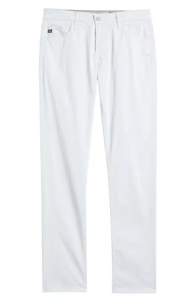 Ag Everett Slim Straight Leg Jeans In White