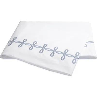 Matouk Gordian Knot 500 Thread Count Cotton Percale Flat Sheet In White