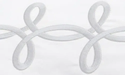 Matouk Gordian Knot 500 Thread Count Cotton Percale Flat Sheet In White