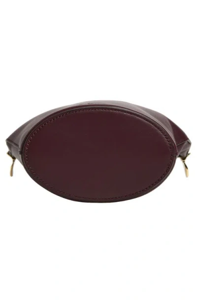 Tod's Magenta Bag Bucket Bag In Leather Small In Burgundy